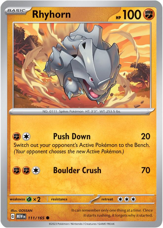 Rhyhorn - Reverse Holo