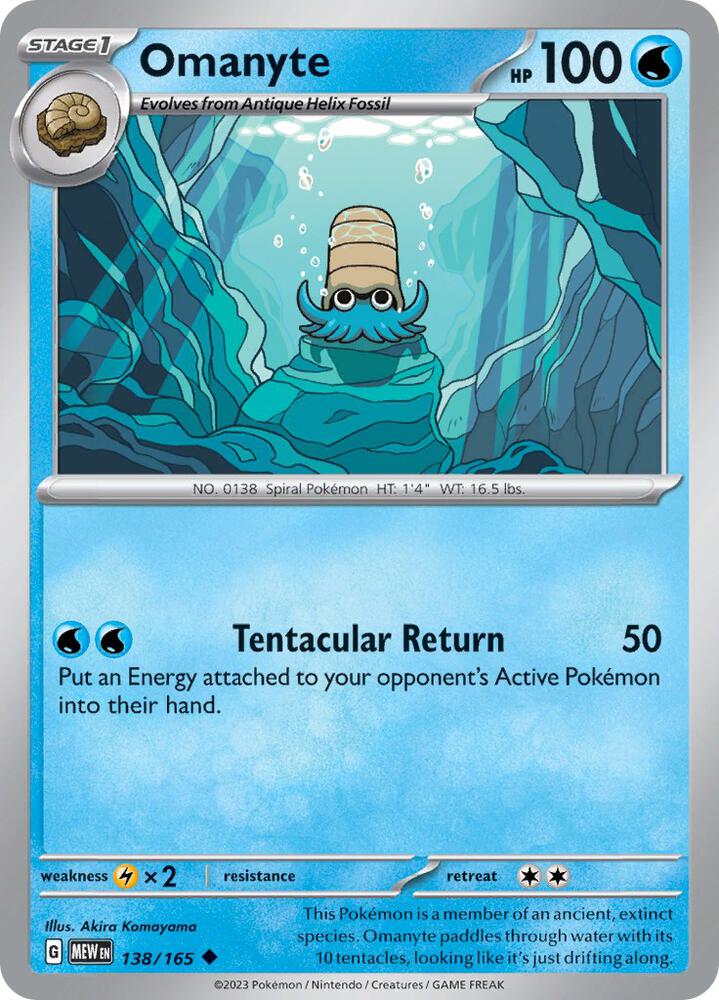 Omanyte - Reverse Holo