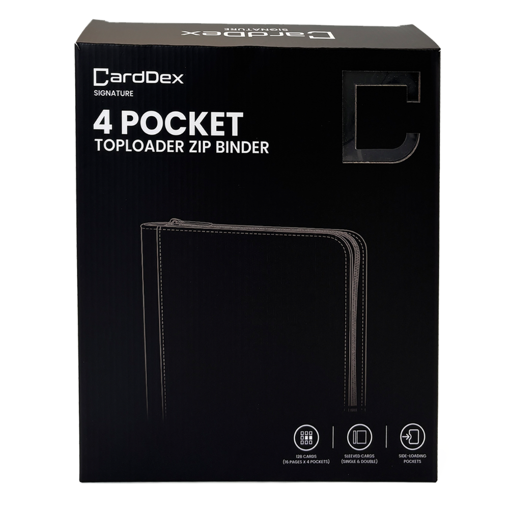 Signature 4 Pocket Toploader Zip Binder