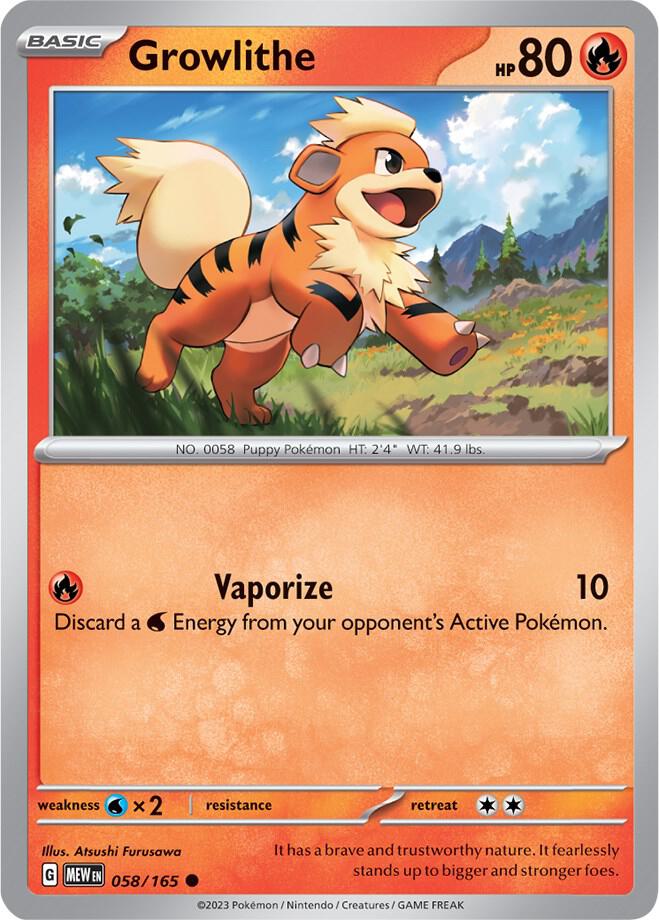 Growlithe - Reverse Holo