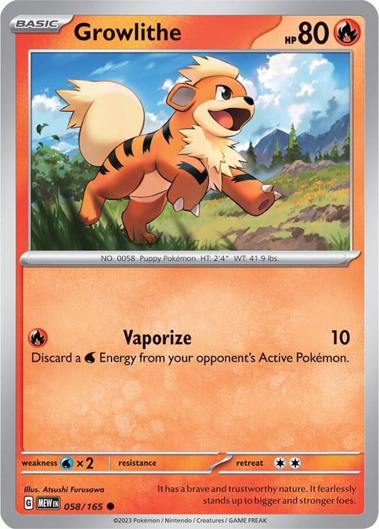 Growlithe - Reverse Holo