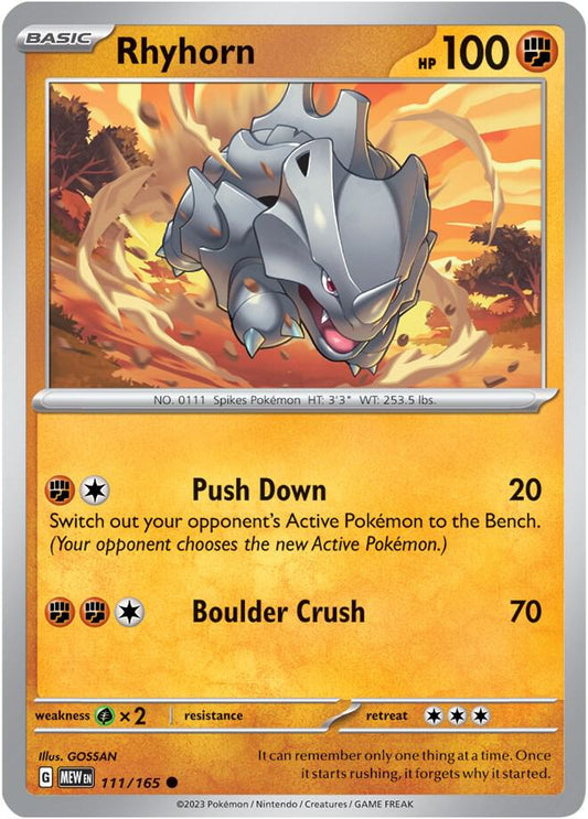 Rhyhorn - Reverse Holo