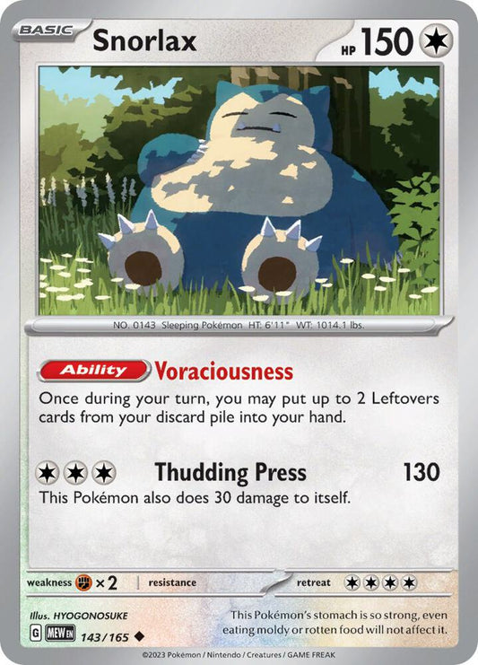 Snorlax - Reverse Holo