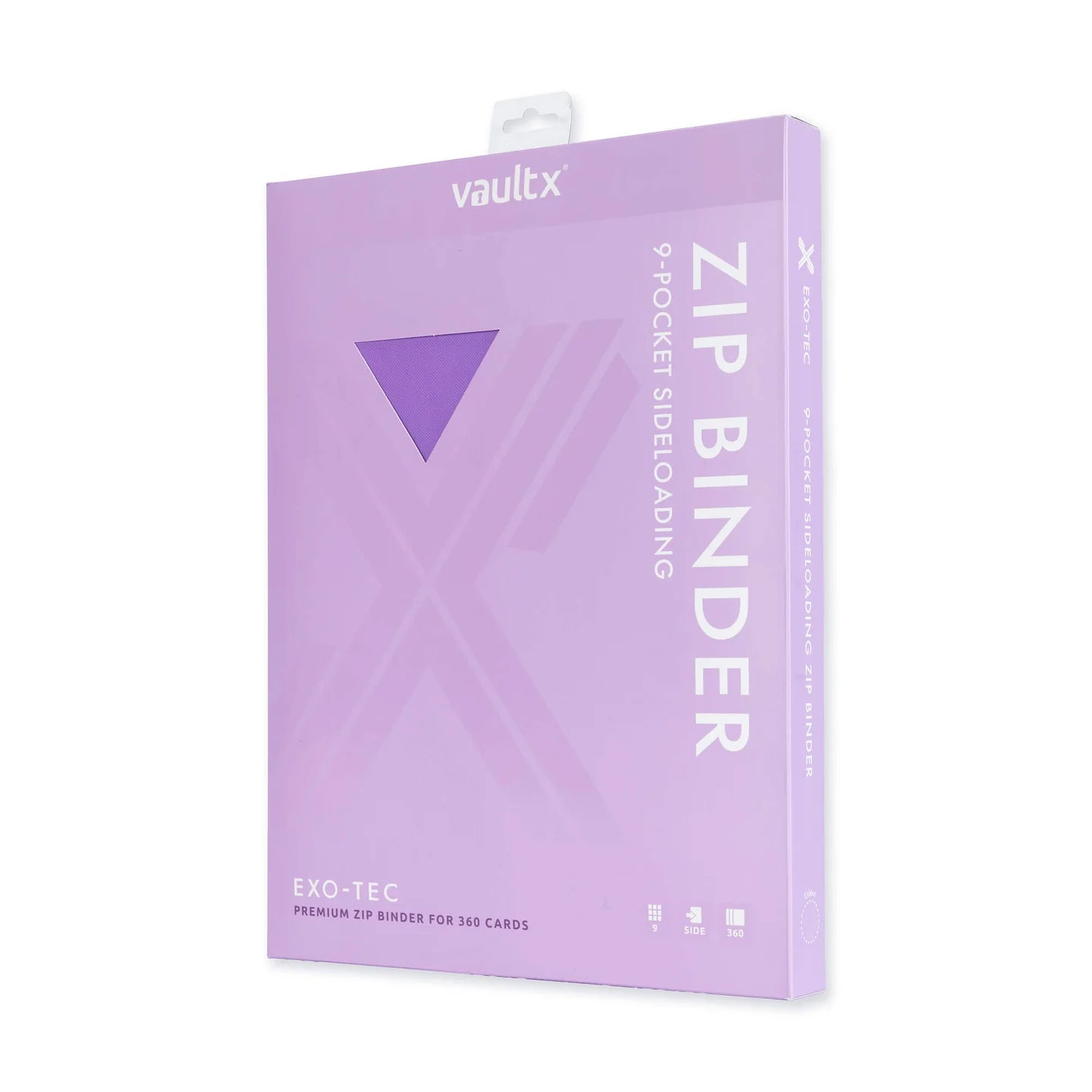 Vault X: EXO-TEC Zip Binder - Just Purple - 9 Pocket