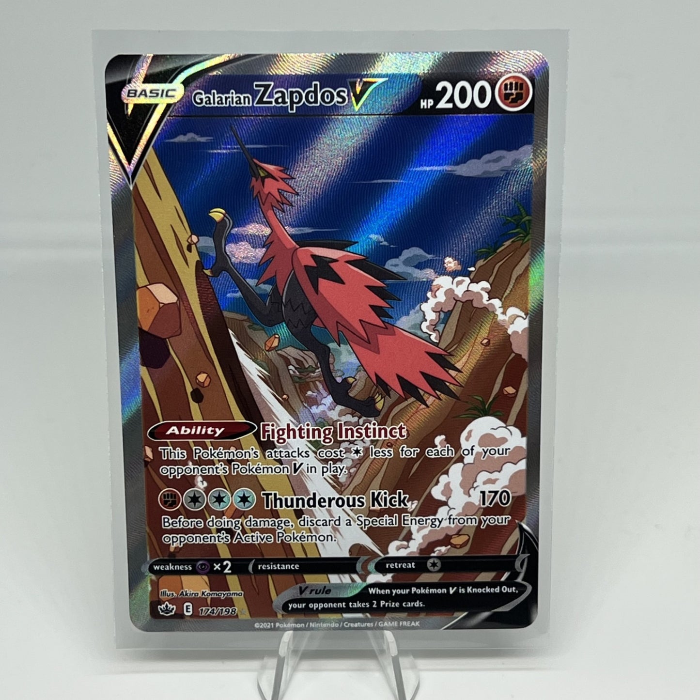 Galarian Zapdos V (Alternate Full Art)